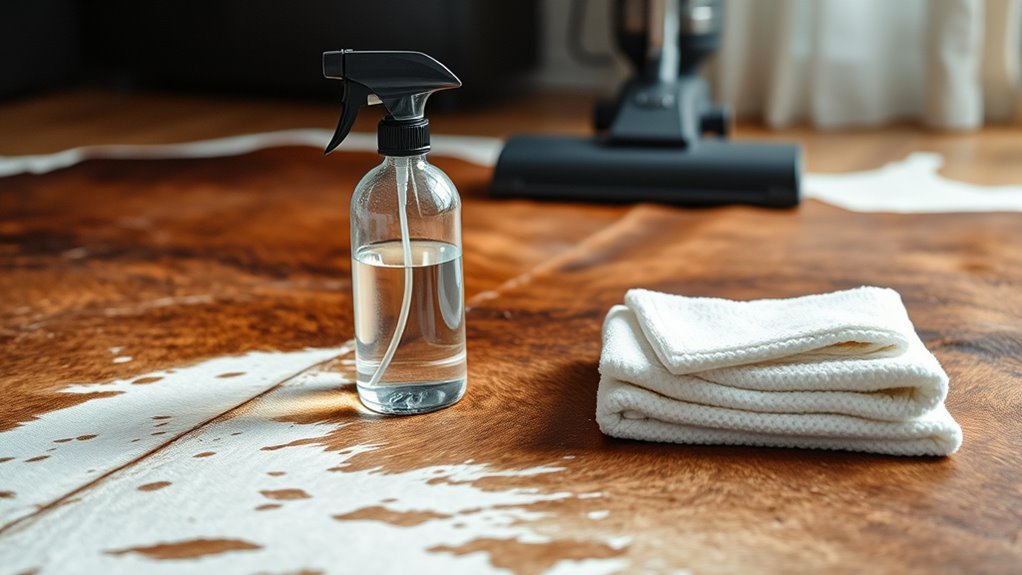 cowhide rug cleaning essentials