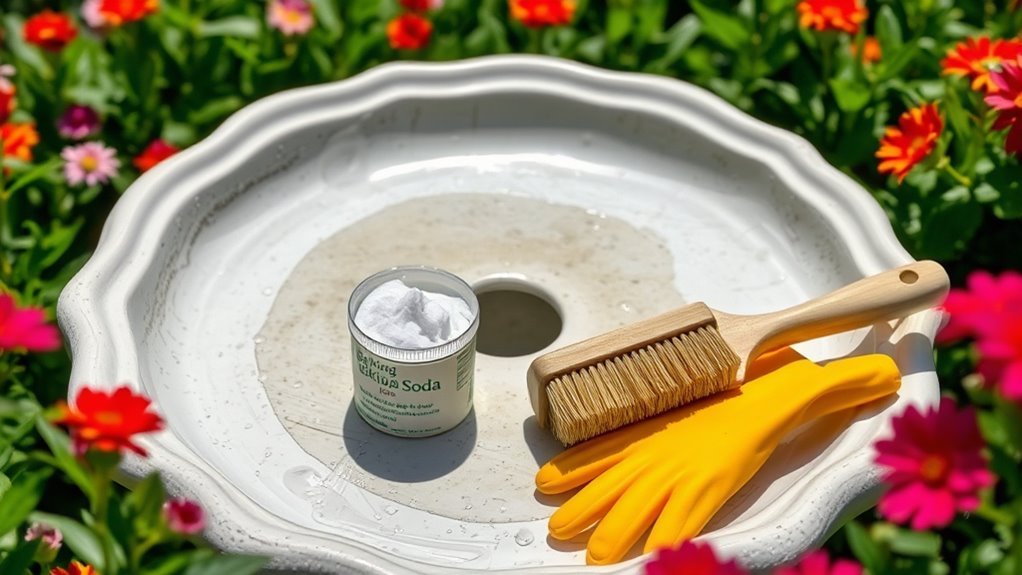 eco friendly bird bath cleaning