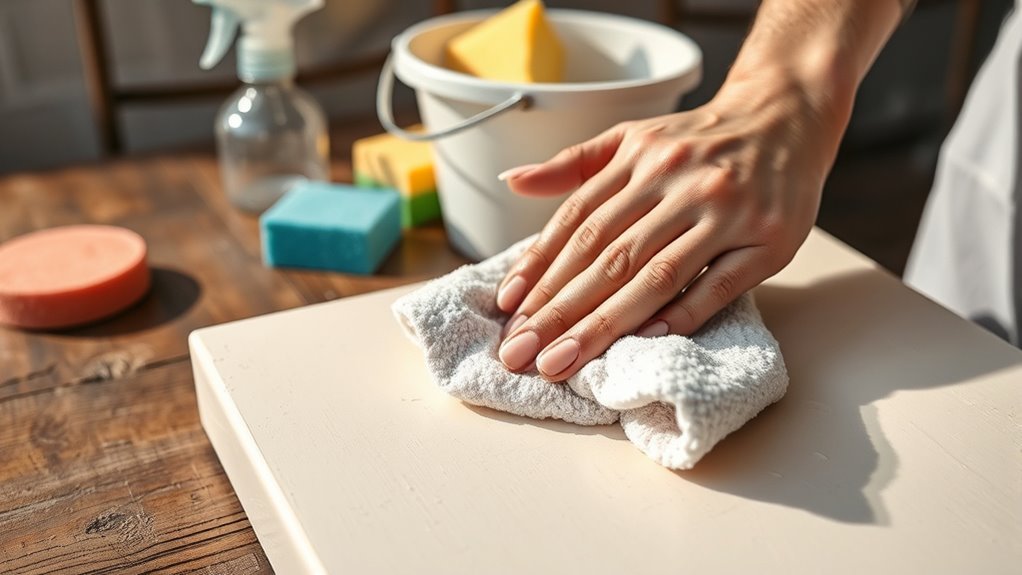 effective chalk paint cleaning