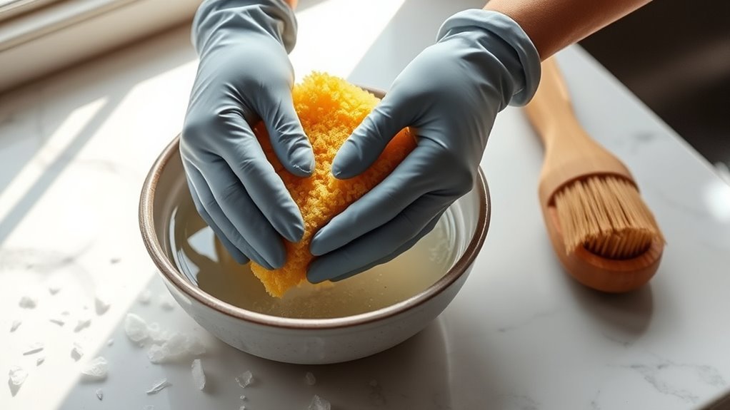 effective sponge cleaning preparation