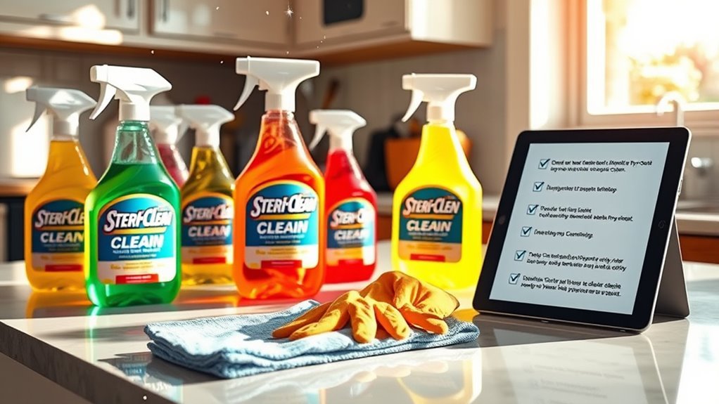 efficient cleaning preparation checklist