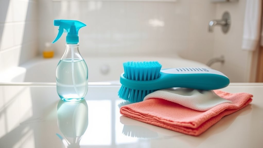 essential bathroom cleaning supplies