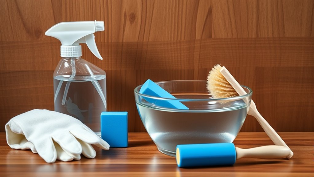 essential cleaning supplies listed