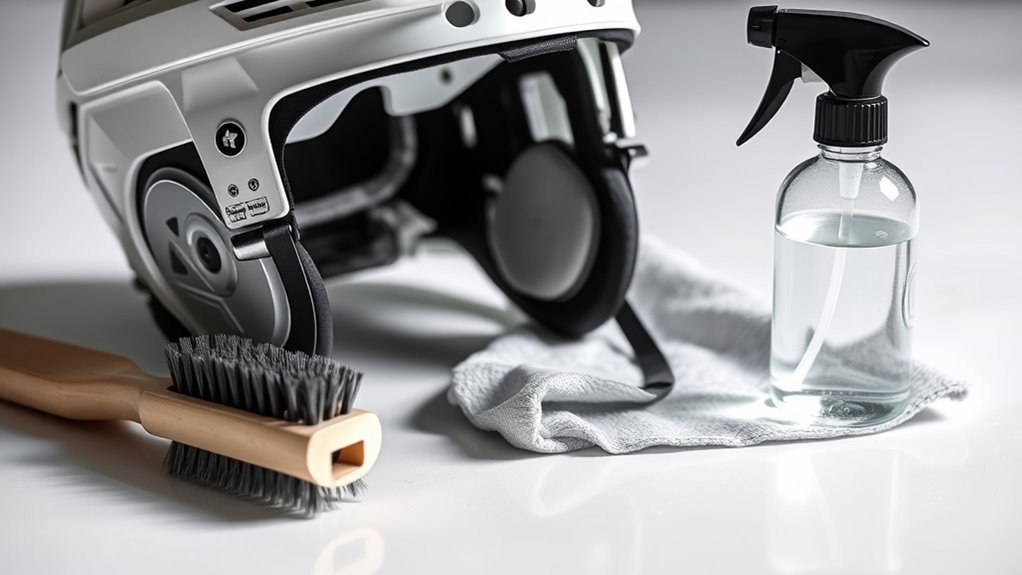essential hockey helmet cleaning