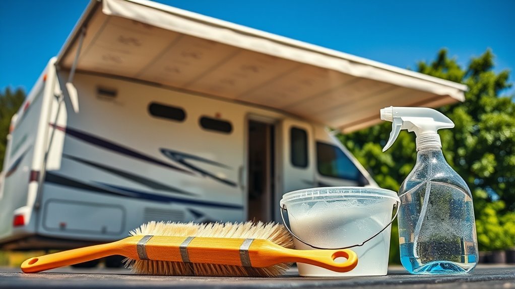 essential rv awning cleaning