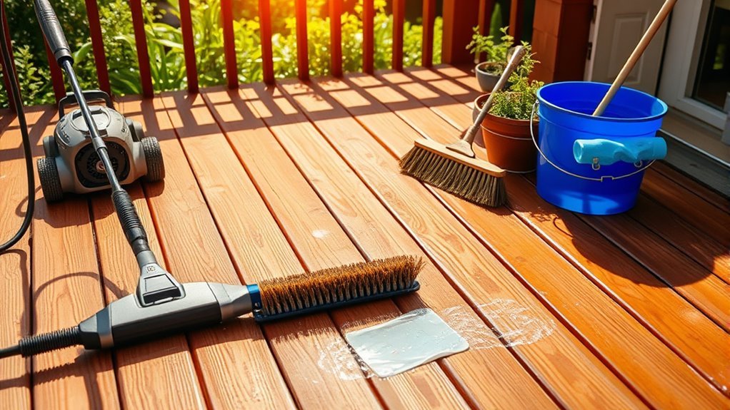 essential tools for deck cleaning