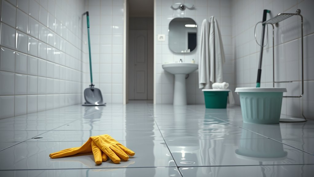 flooded bathroom cleanup guide