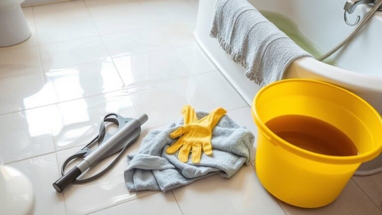 flooded bathroom cleanup guide