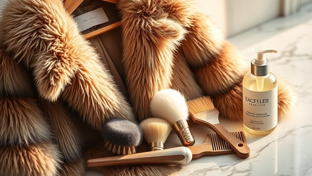 fur coat cleaning preparation