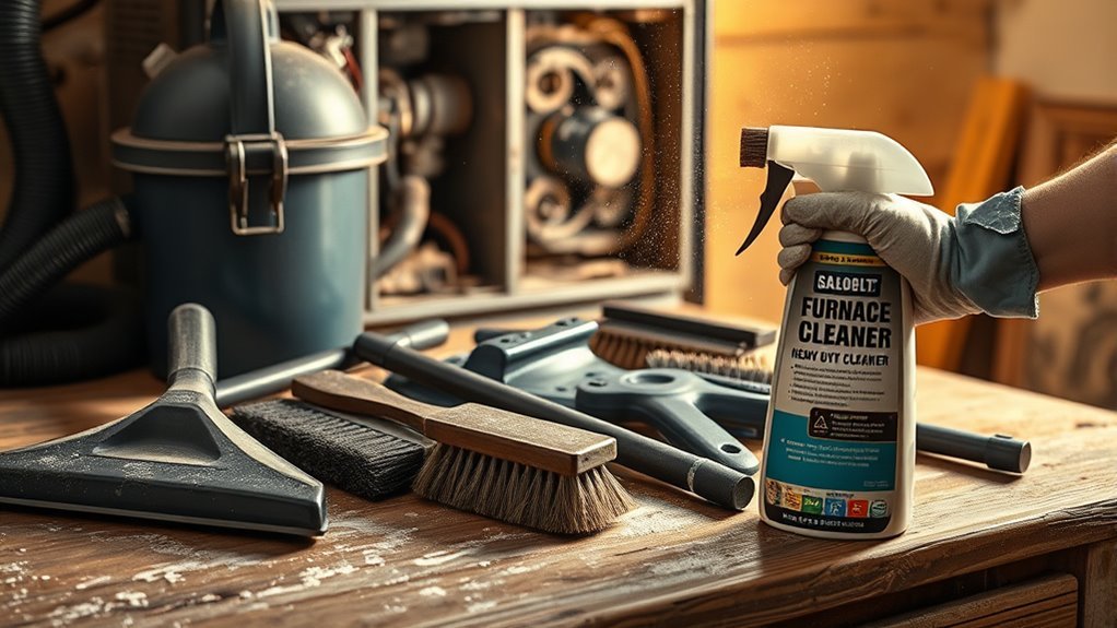 furnace cleaning tools needed