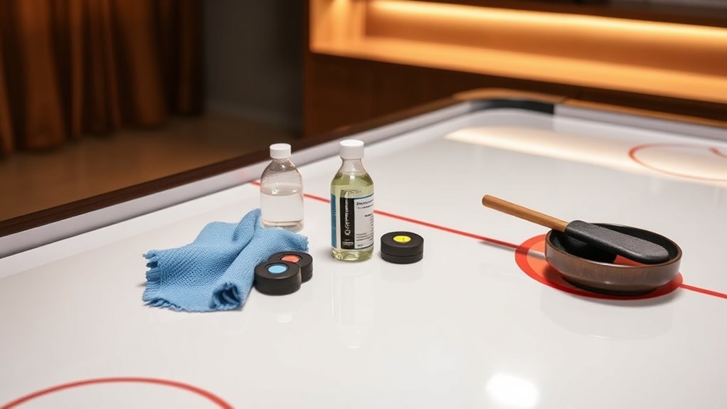 gather cleaning materials first