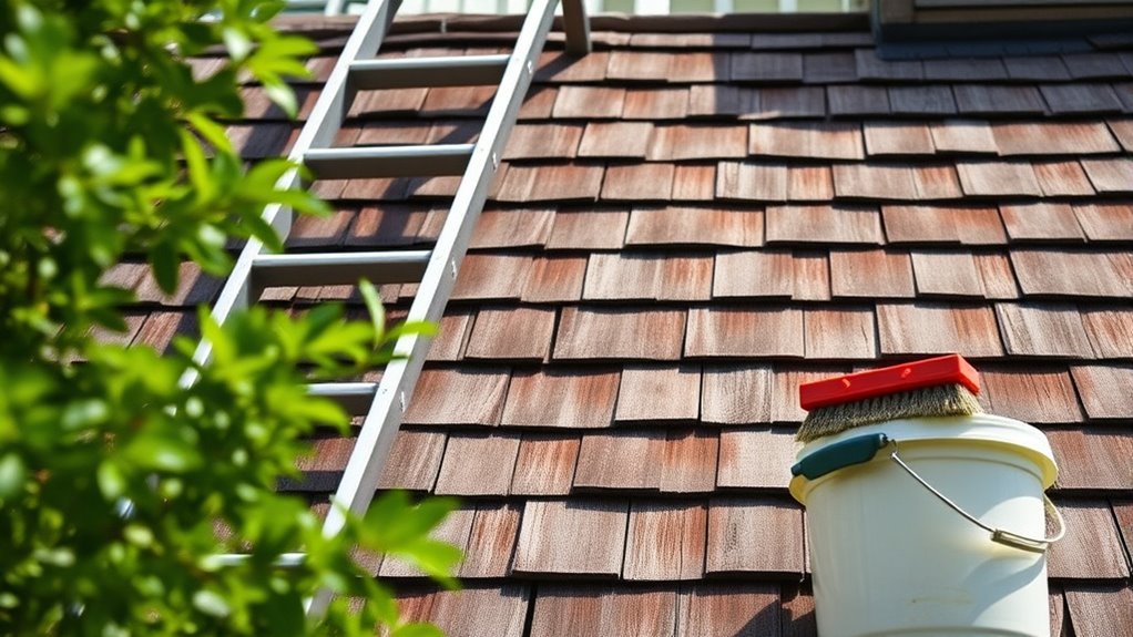 gather tools inspect shingles