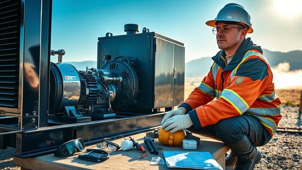 generator cleaning safety measures