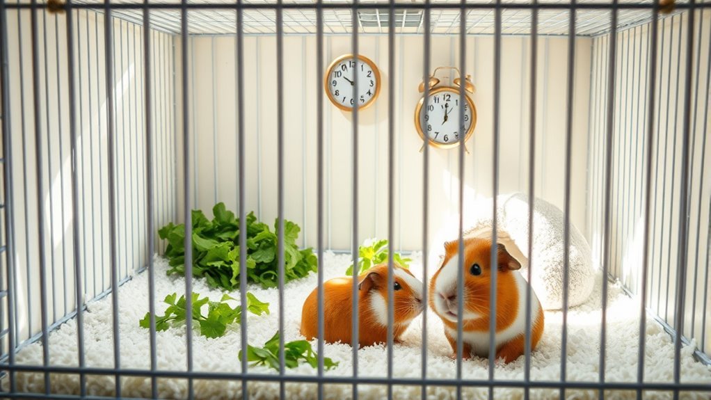 guinea pig cage cleaning schedule