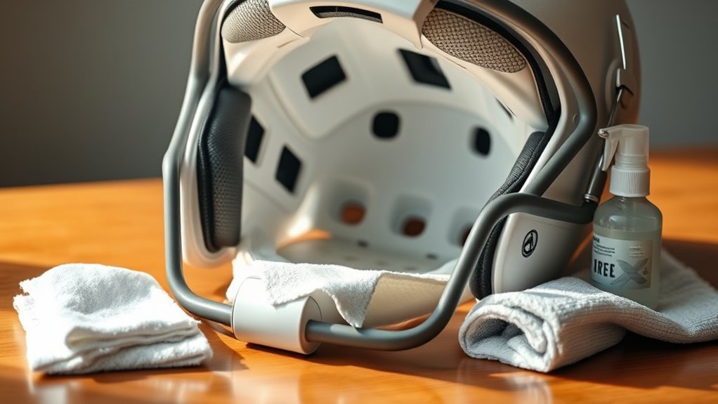 helmet cleaning safety guidelines