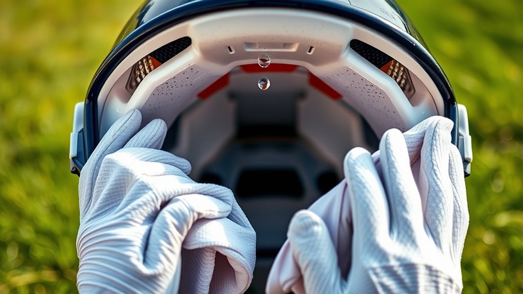helmet cleaning safety guidelines