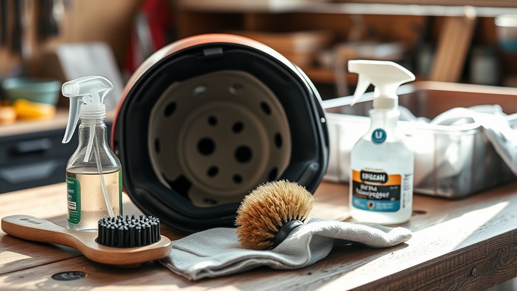 helmet cleaning tools checklist