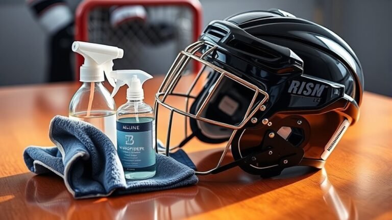 hockey helmet cleaning guide