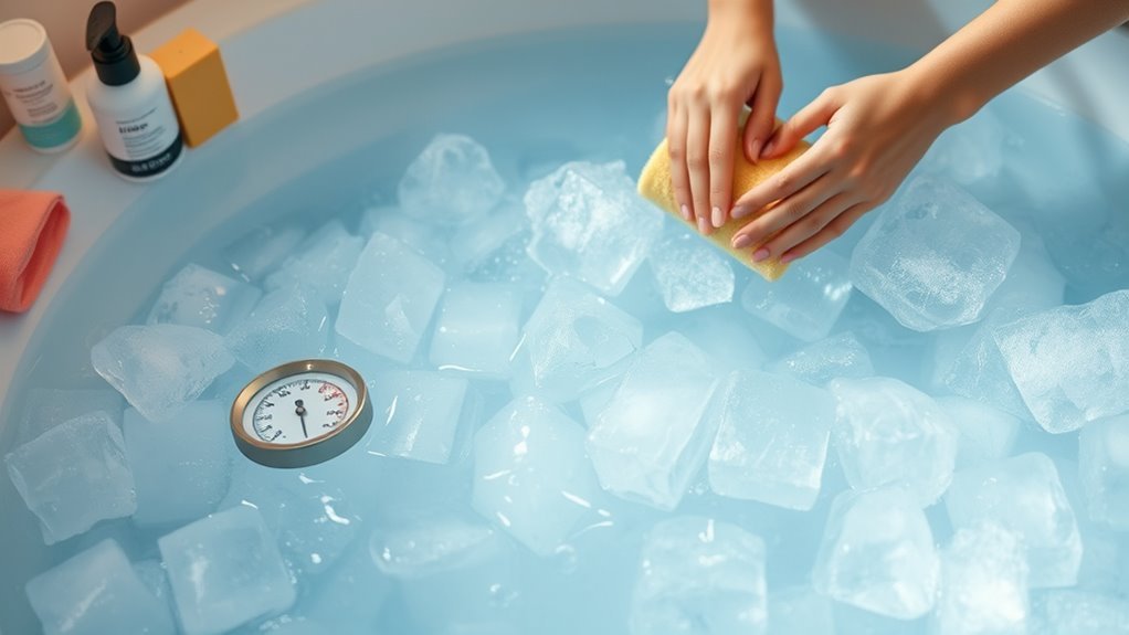 ice bath hygiene routine