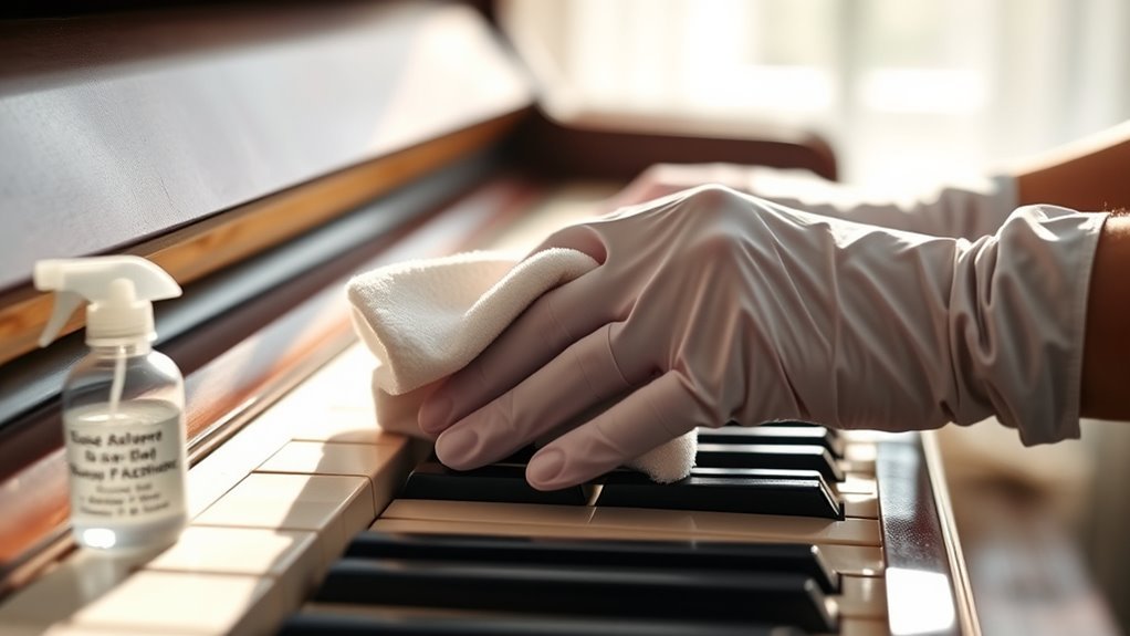 ivory piano cleaning safety
