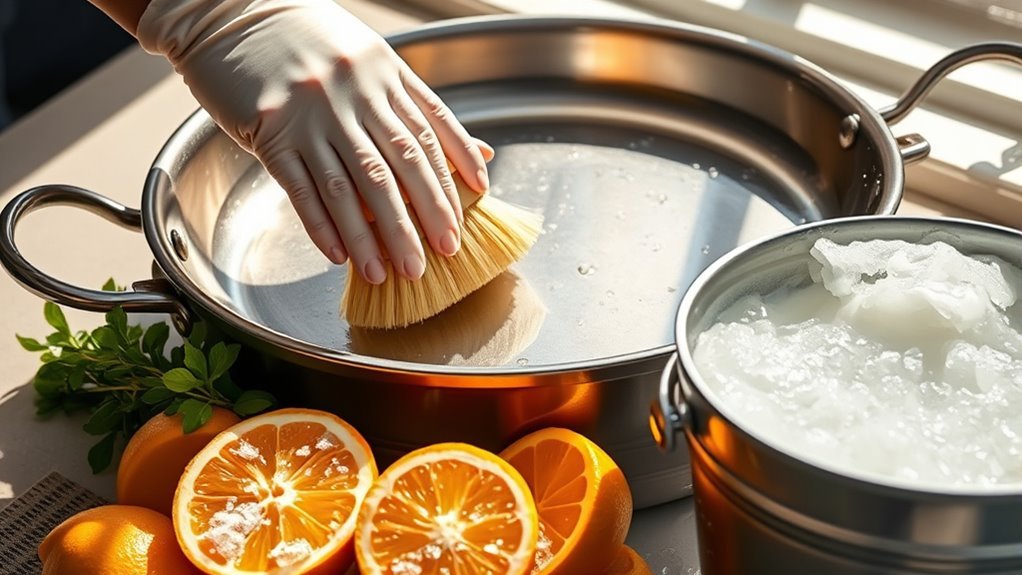 maintain and clean paella