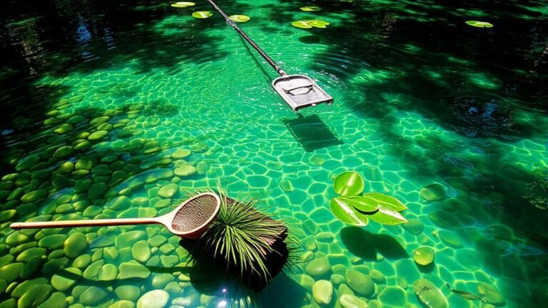 maintain clear pond water