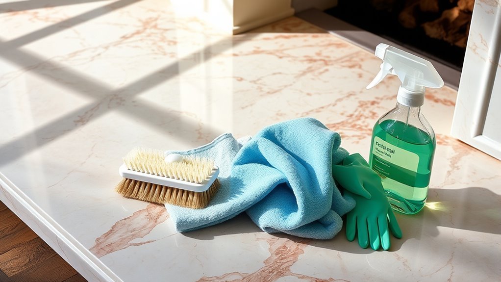 marble fireplace cleaning essentials