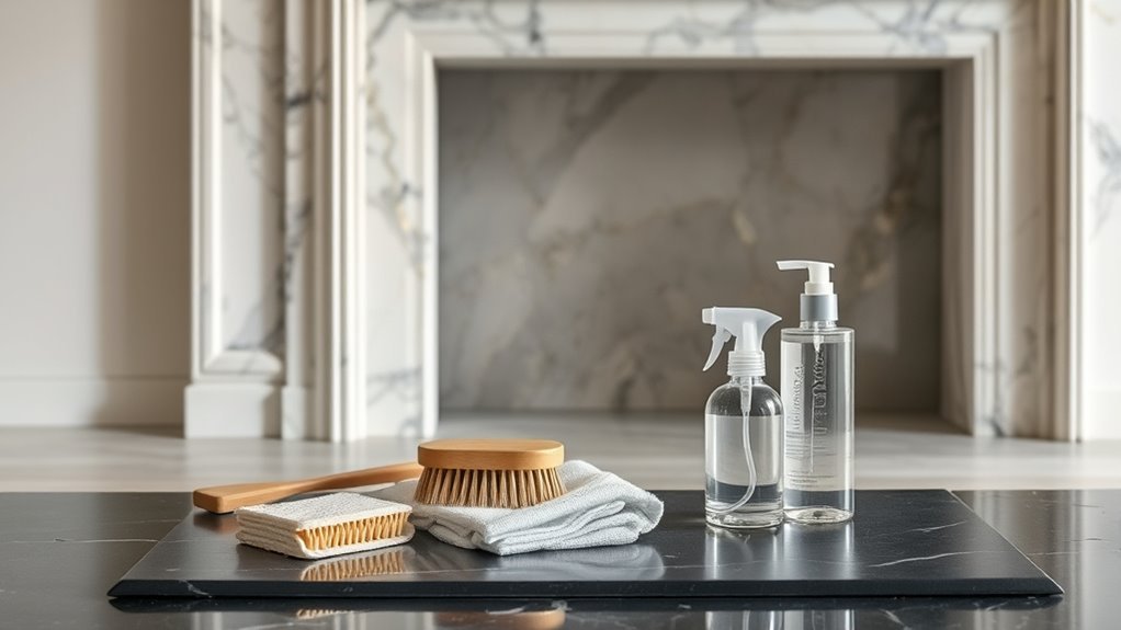 marble fireplace cleaning guide