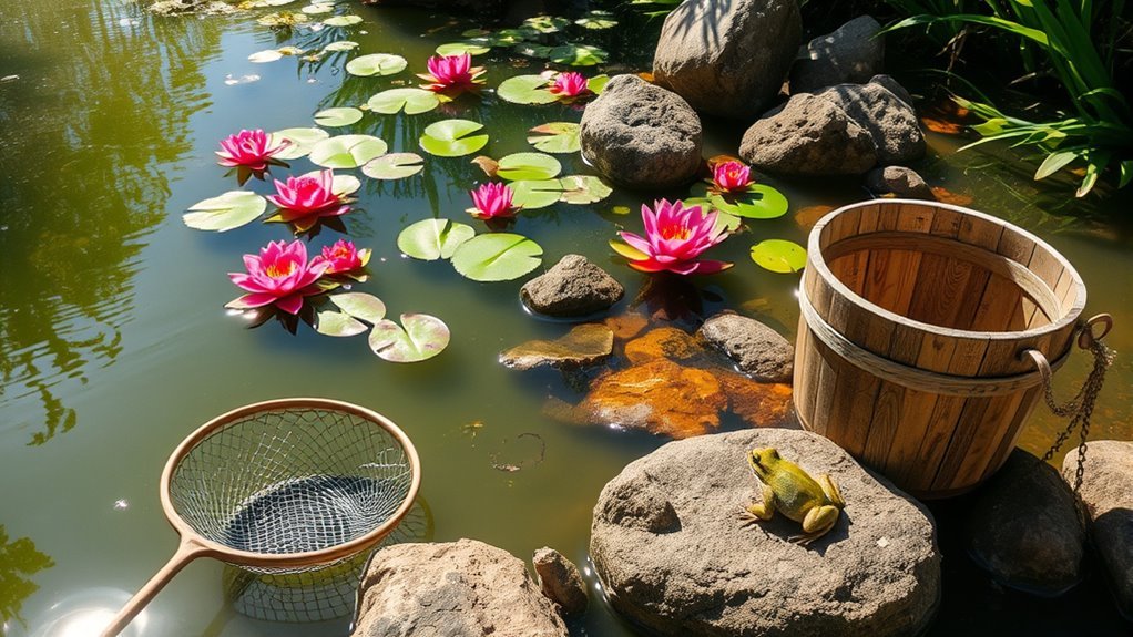 natural pond cleaning methods