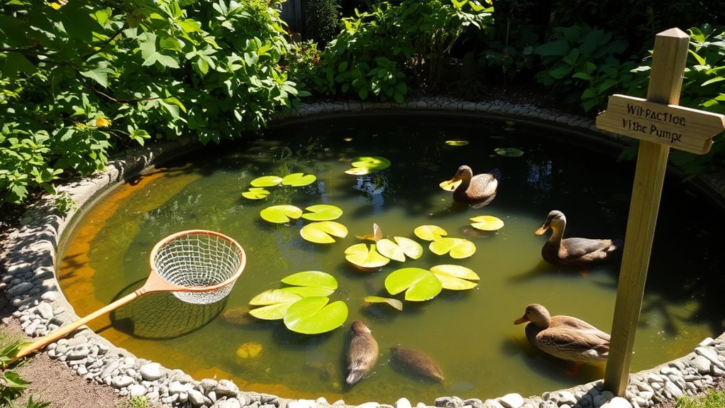 pond cleanliness and safety