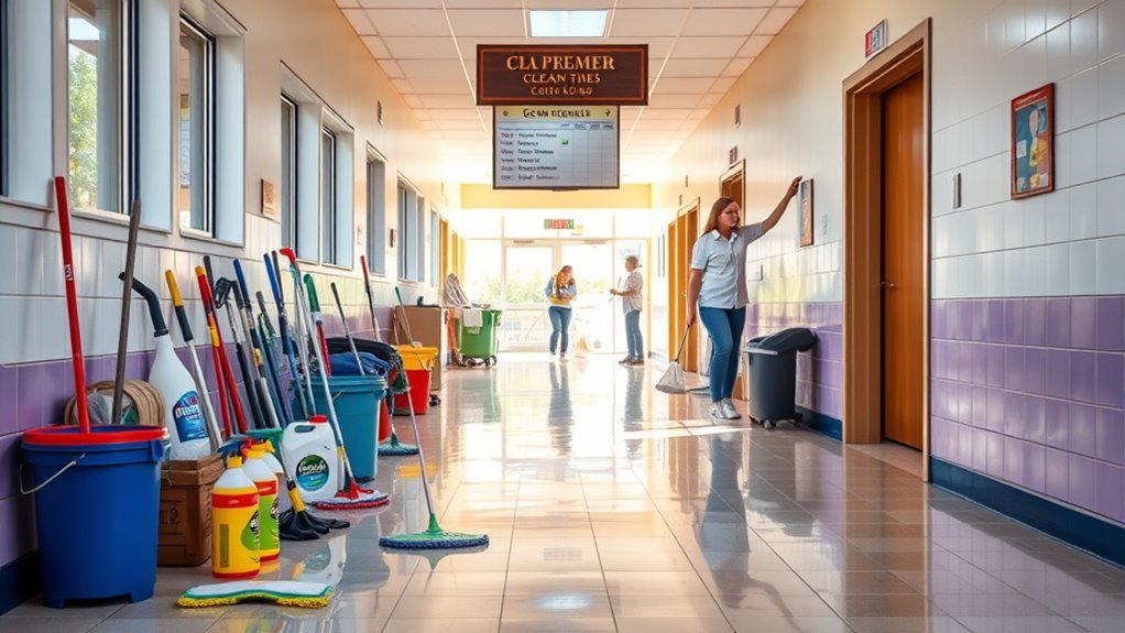 preparation for efficient cleaning