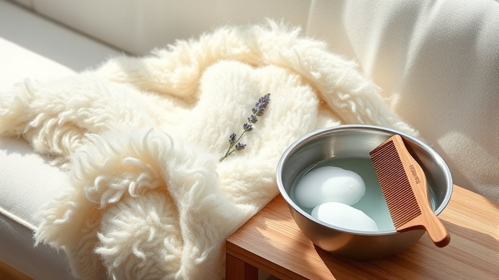 prepare for mohair cleaning