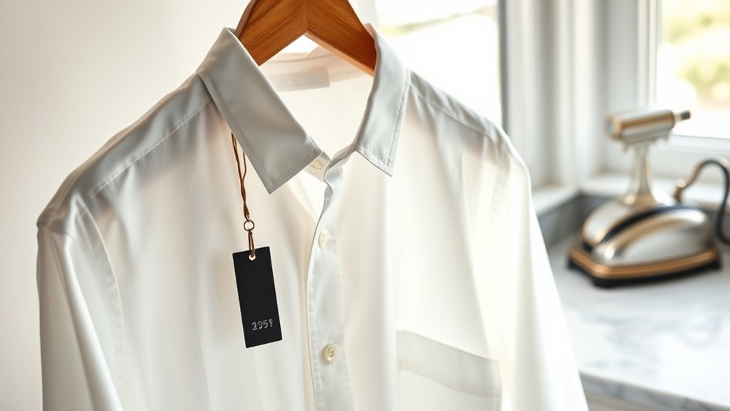 prepare shirt for cleaning