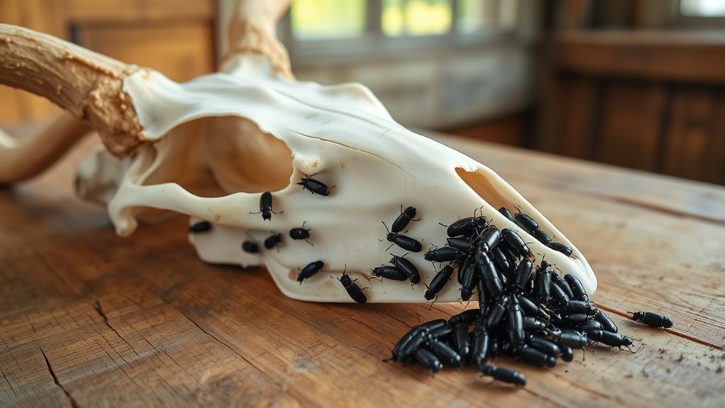 prepare skull for beetles
