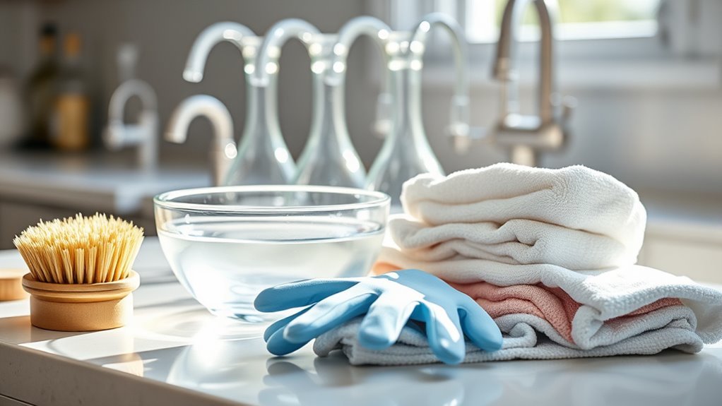 prioritize safety when cleaning
