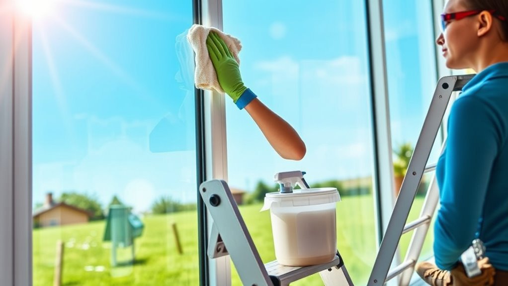 prioritize safety when cleaning
