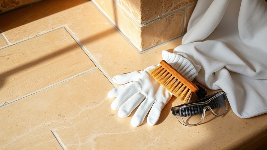 prioritize safety while cleaning