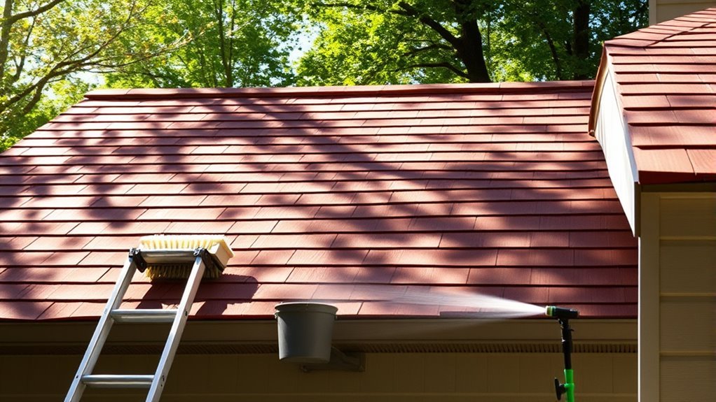 proper roof cleaning preparation