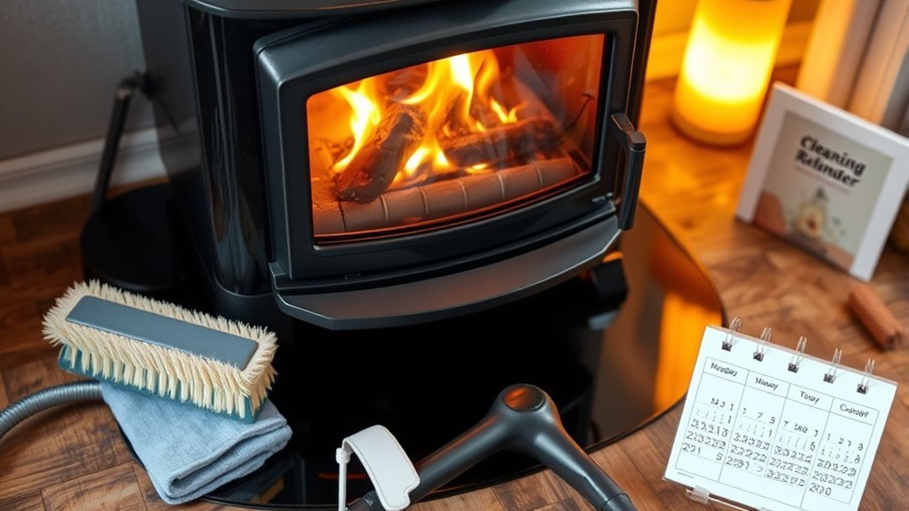 regular pellet stove maintenance