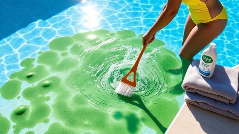 remove algae from pool