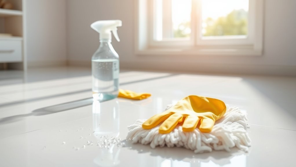 remove calcium chloride residue