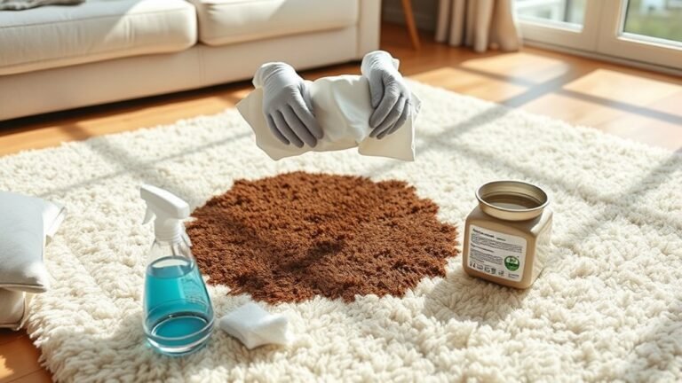 remove dog vomit stains