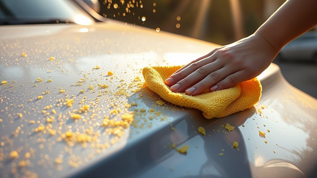 remove pollen from vehicle