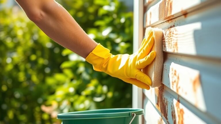 remove rust from siding