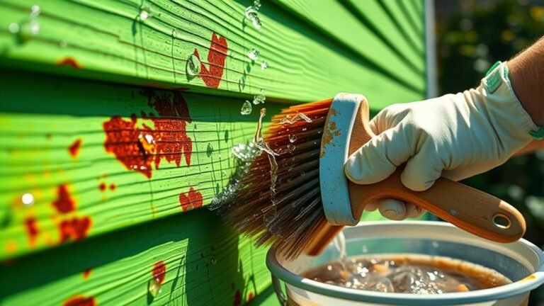 removing rust from siding