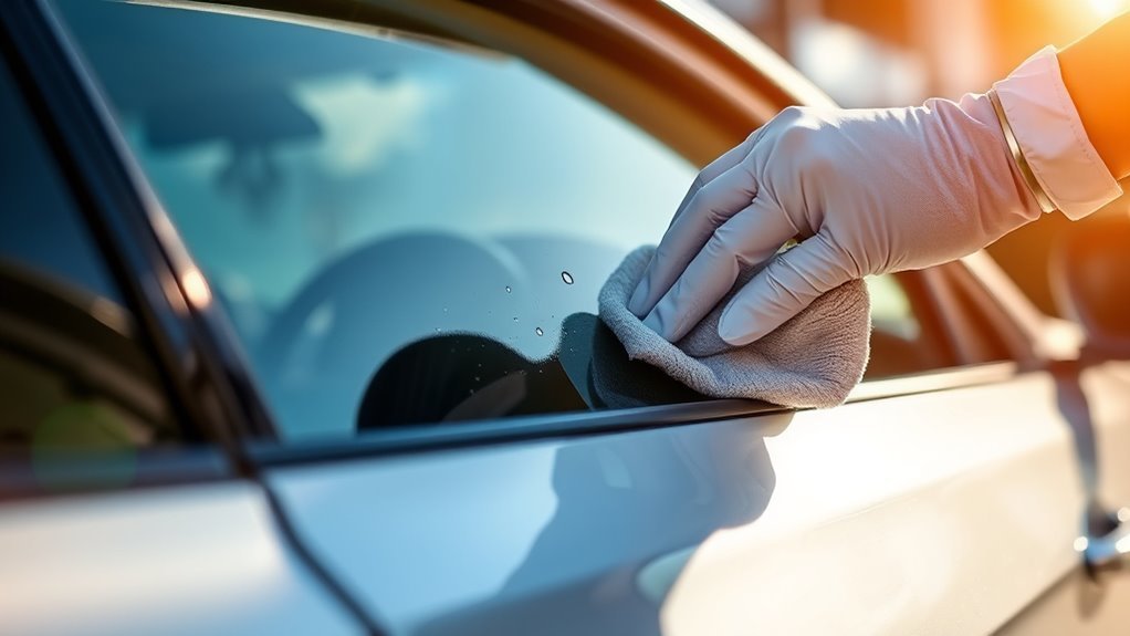 removing stains from car