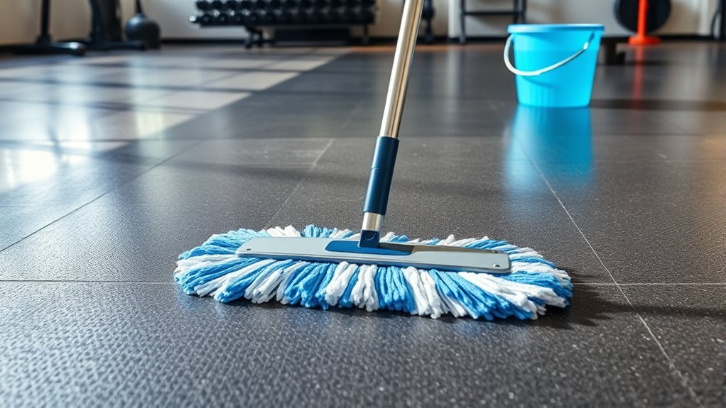 rubber gym floor maintenance