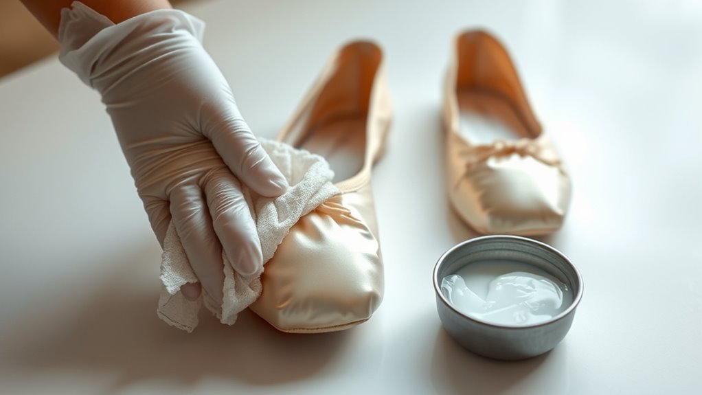 safe ballet shoe care