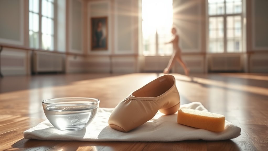 safe cleaning for pointe shoes