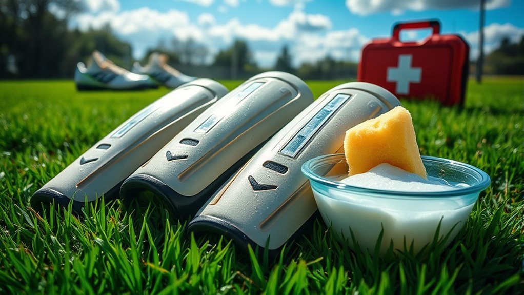 safe cleaning for shin guards